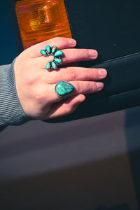 Roping Adjustable Turquoise Ring
