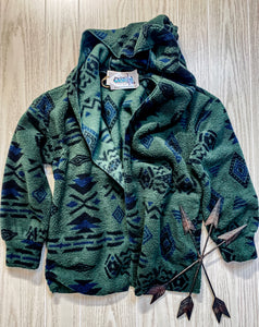 The Jackson Hooded Fleece Jacket {Hunter Green}