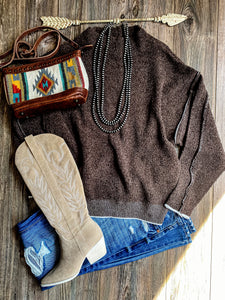 The Clyde Sweater {Chocolate}