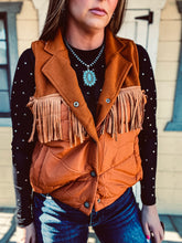 Eastwood Fringe Vest {Saddle}