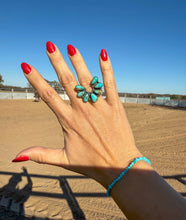 Roping Adjustable Turquoise Ring