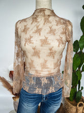 The Lariat Lace Top {Tan}