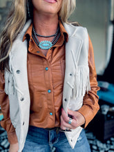 Eastwood Fringe Vest {Cream}