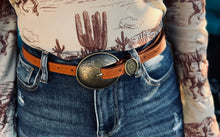 The Oakley Brown Western Belt