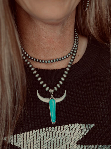 Turquoise Bull Necklace