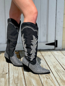 Somebody’s Problem Cowboy Boots {Black}