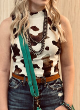 Cow Print Cropped Tank