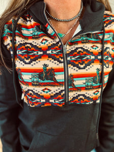 Turn and Burn Aztec Hoodie