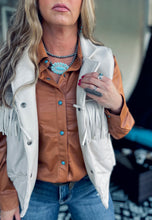 Eastwood Fringe Vest {Cream}