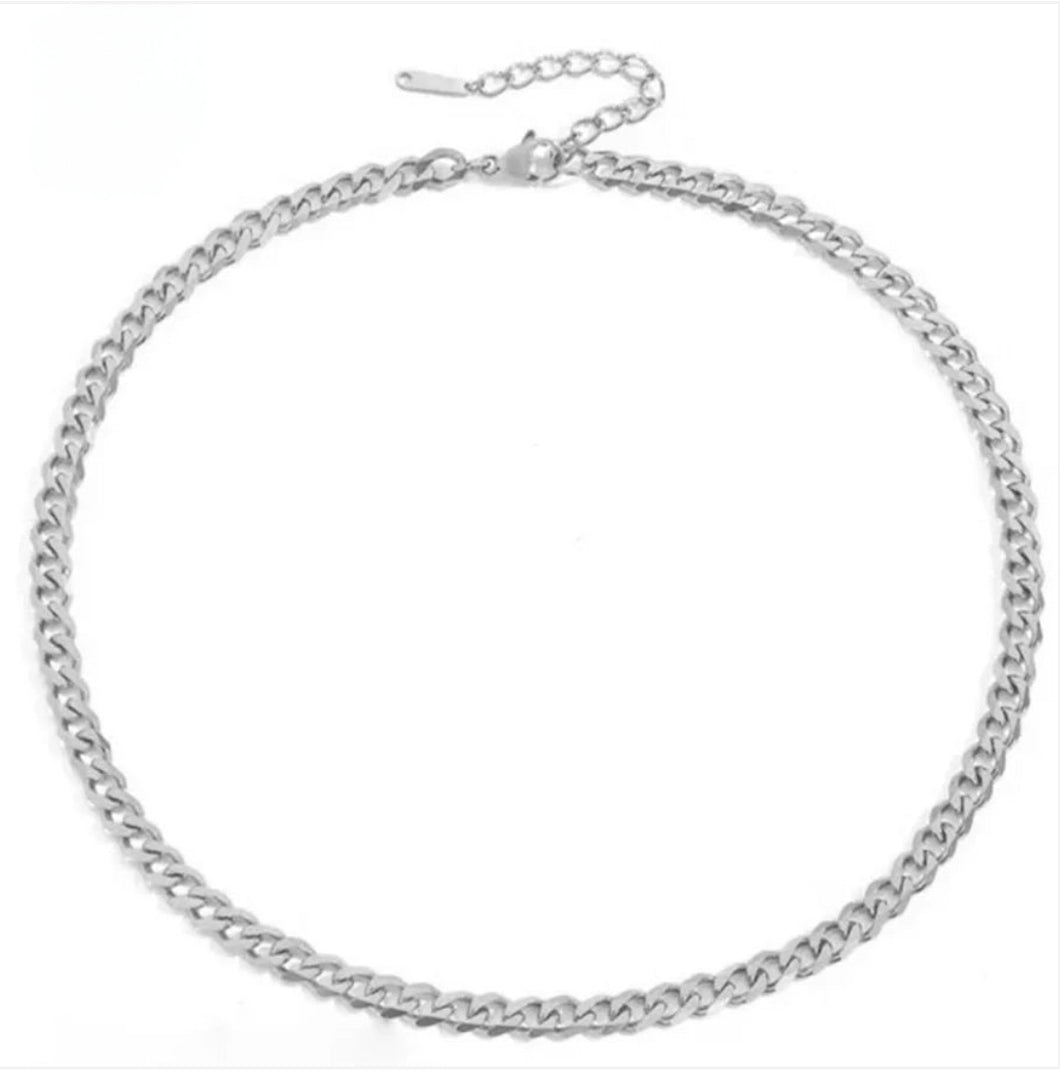 Dainty Chain Necklace {Silver}
