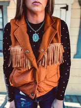 Eastwood Fringe Vest {Saddle}