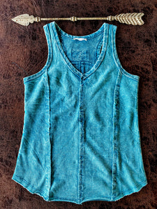 Winona Mineral Wash Tank {Turquoise}