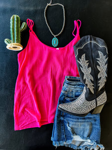 Kemma Top {Hot Pink}