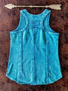 Winona Mineral Wash Tank {Turquoise}