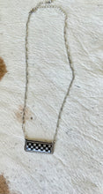 Western Checker Bar Necklace