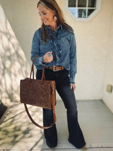 The Dusty Denim Top
