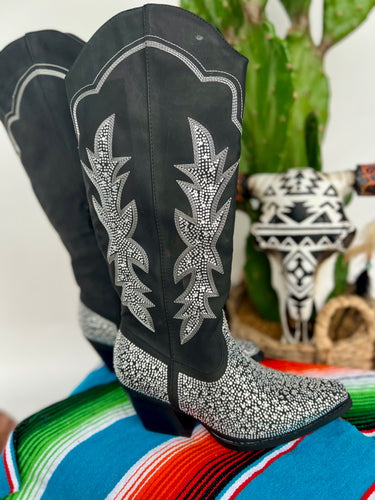 Black Bougie Cowboy Boots