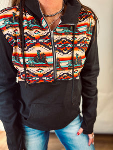 Turn and Burn Aztec Hoodie