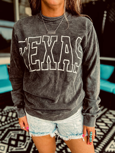 Texas Sweatshirt {Black}