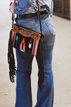 The Woodrow Saddle Blanket Purse {Black}