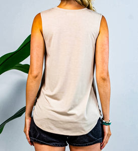 The Boot Stitch Tank {Tan}