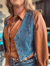 Pecos Queen Denim Concho Vest