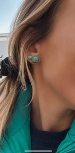 Hank Turquoise Stud Earrings