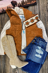 The McNellie Corduroy Vest {Rust}