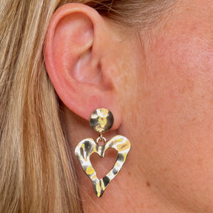 Large Heart Earrings