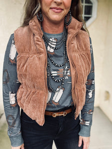 The Laredo Puffer Vest {Camel}