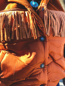 Eastwood Fringe Vest {Saddle}