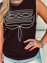 The Boot Stitch Tank {Black}