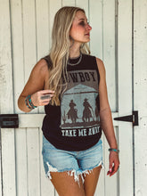 Cowboy Take Me Away Tank {Black}