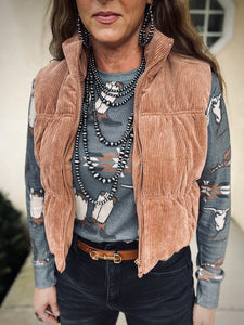 The Laredo Puffer Vest {Camel}