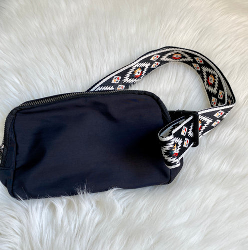 The Rio Aztec Belt Bag {Black}