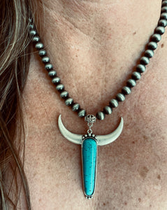 Turquoise Bull Necklace