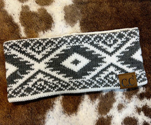 Naomi Aztec Headband {Grey}