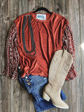 The Chimayo Aztec Top {Rust}