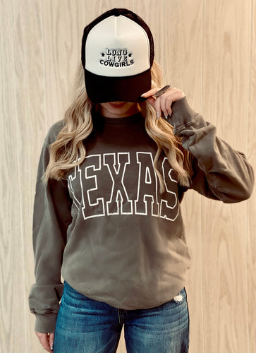 Texas Sweatshirt {Mocha}