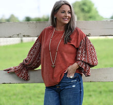 The Chimayo Aztec Top {Rust}