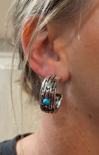 Chimayo Aztec Hoop Earrings {Turquoise}