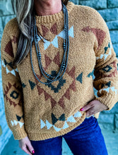 The Chandler Aztec Sweater {Caramel}