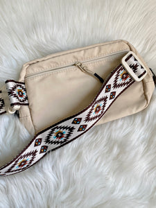 The Rio Aztec Belt Bag {Beige}