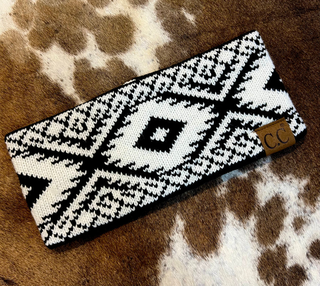 Naomi Aztec Headband {Black}