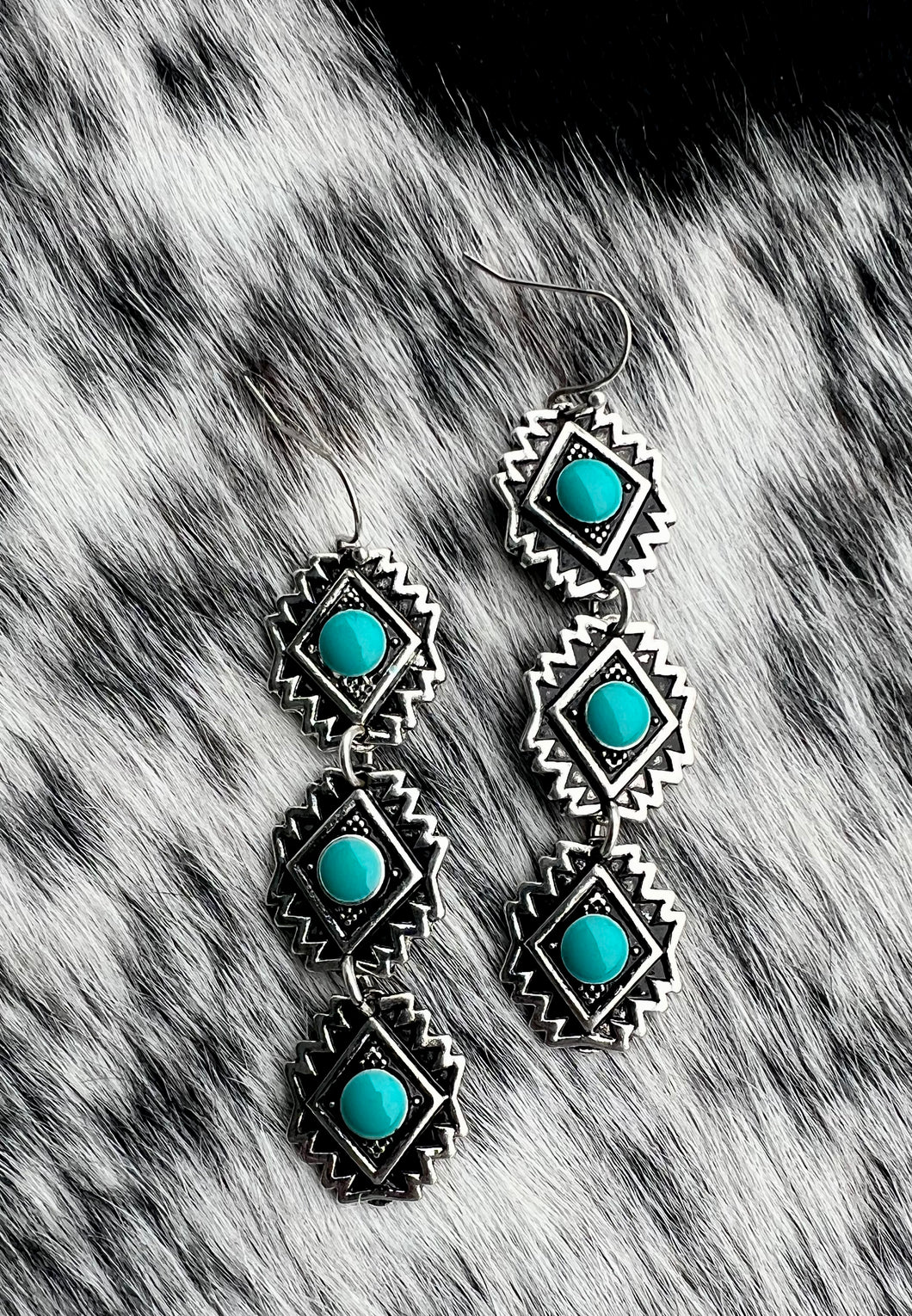 Aztec Drop Earrings