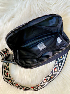 The Rio Aztec Belt Bag {Black}