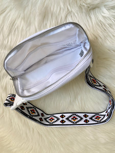 The Rio Aztec Belt Bag {White}