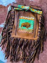 Handpainted Where the Buffalo’s Roam Fringe Bag