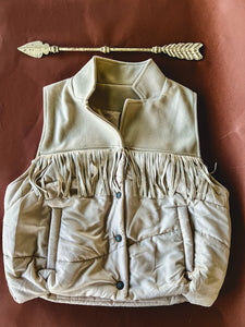 Eastwood Fringe Vest {Cream}