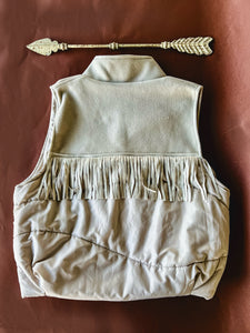 Eastwood Fringe Vest {Cream}